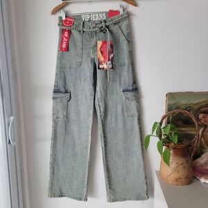 VIP Jeans Women's Wide Leg Cargo Pants Size 3/26